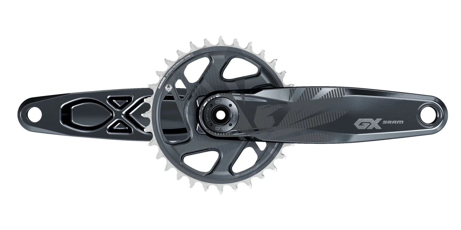 SRAM GX Eagle™ DUB™ Wide 55mm Chainline Lunar Grey Boost 148, Länge 170mm Kurbel